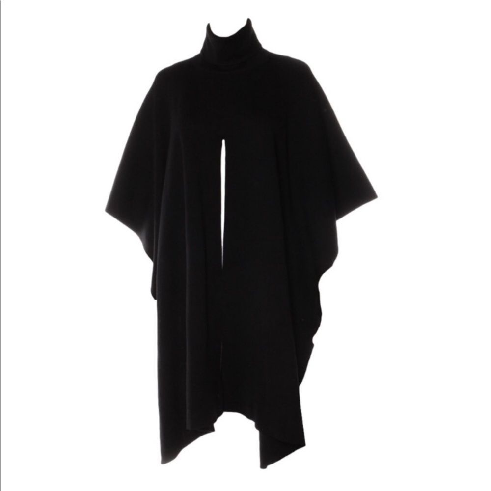 NWOT COS Poncho Scarf Merino Wool High Low